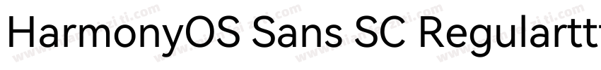 HarmonyOS Sans SC Regularttf字体转换